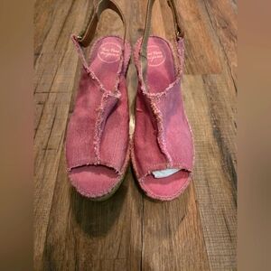 Toni Pons Origens Lugano Espadrille Wedge Sandal blush Size 8.5 US 39 EU